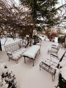 Winterimpressionen Garten Nuber's Café
